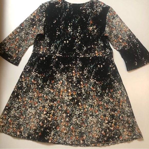 bryn Walker Multicolor Floral Long Sleeve Dress - Picture 6 of 6